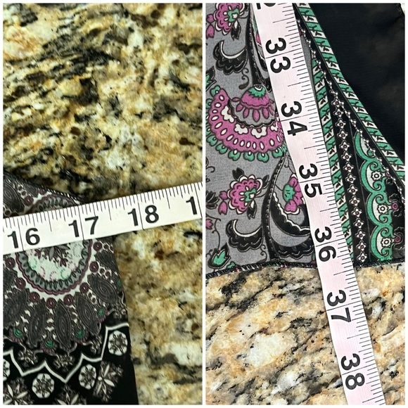 Kimono Cardigan Blouse Chiffon Paisley  Boho Beach Sheer Long Lined Coastal Goth - Picture 5 of 8